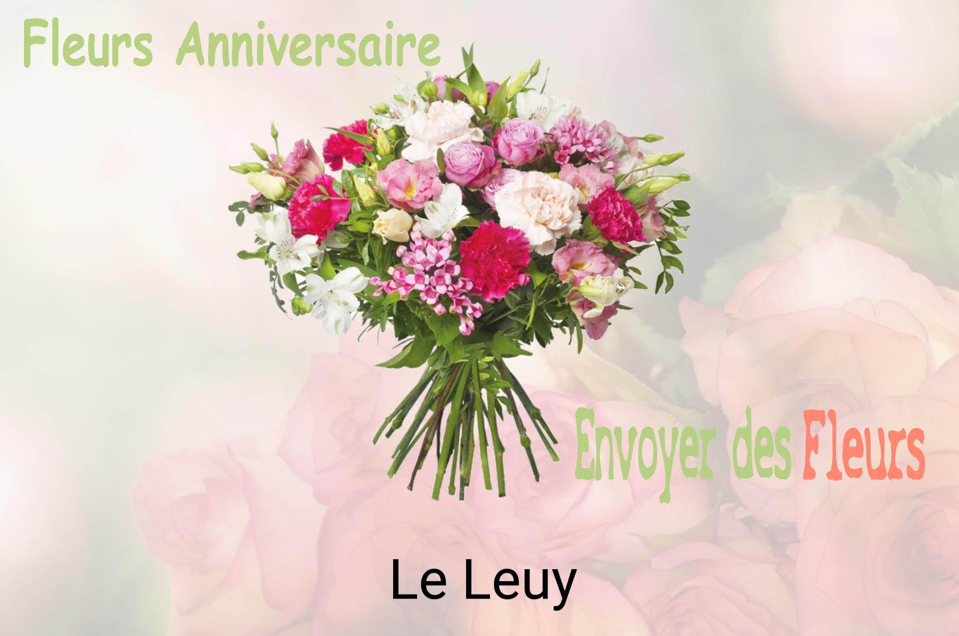 Bouquet de fleurs d’anniversaire livré à Le Leuy